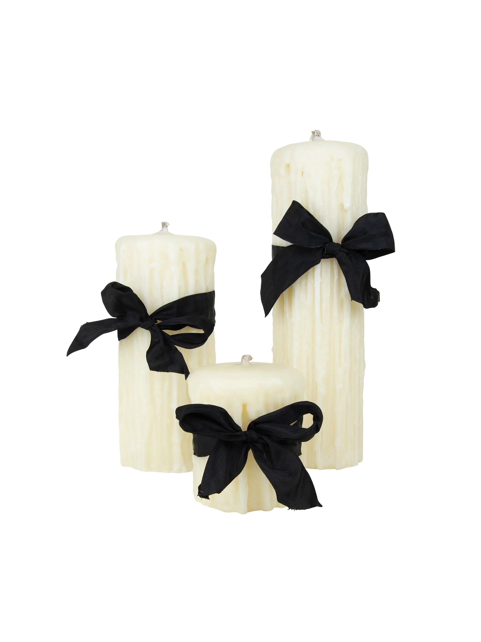 Beeswax Drip Pillar Candle 4.5 Inch Diameter - Image 2