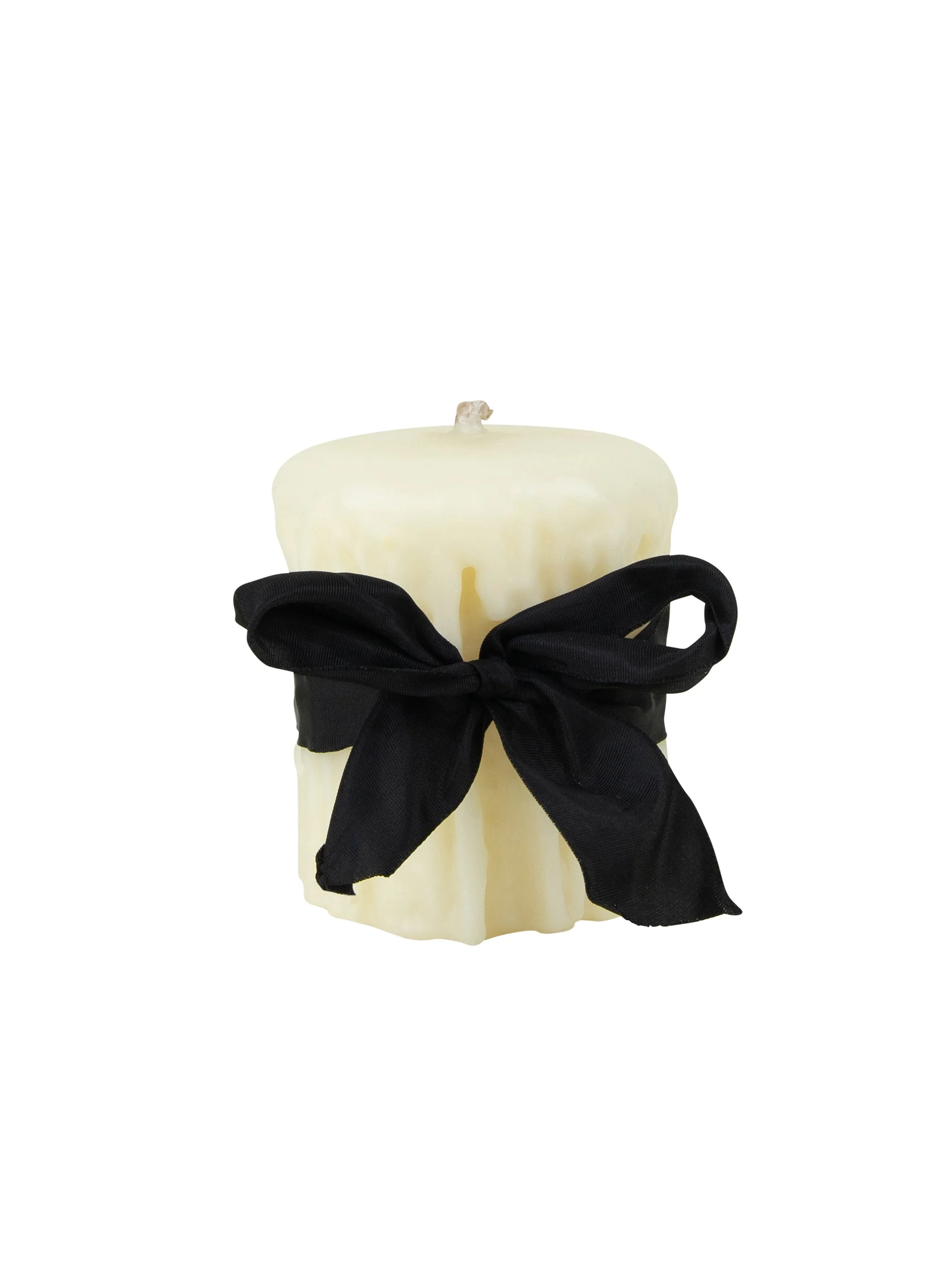 Beeswax Drip Pillar Candle 4.5 Inch Diameter - Image 4