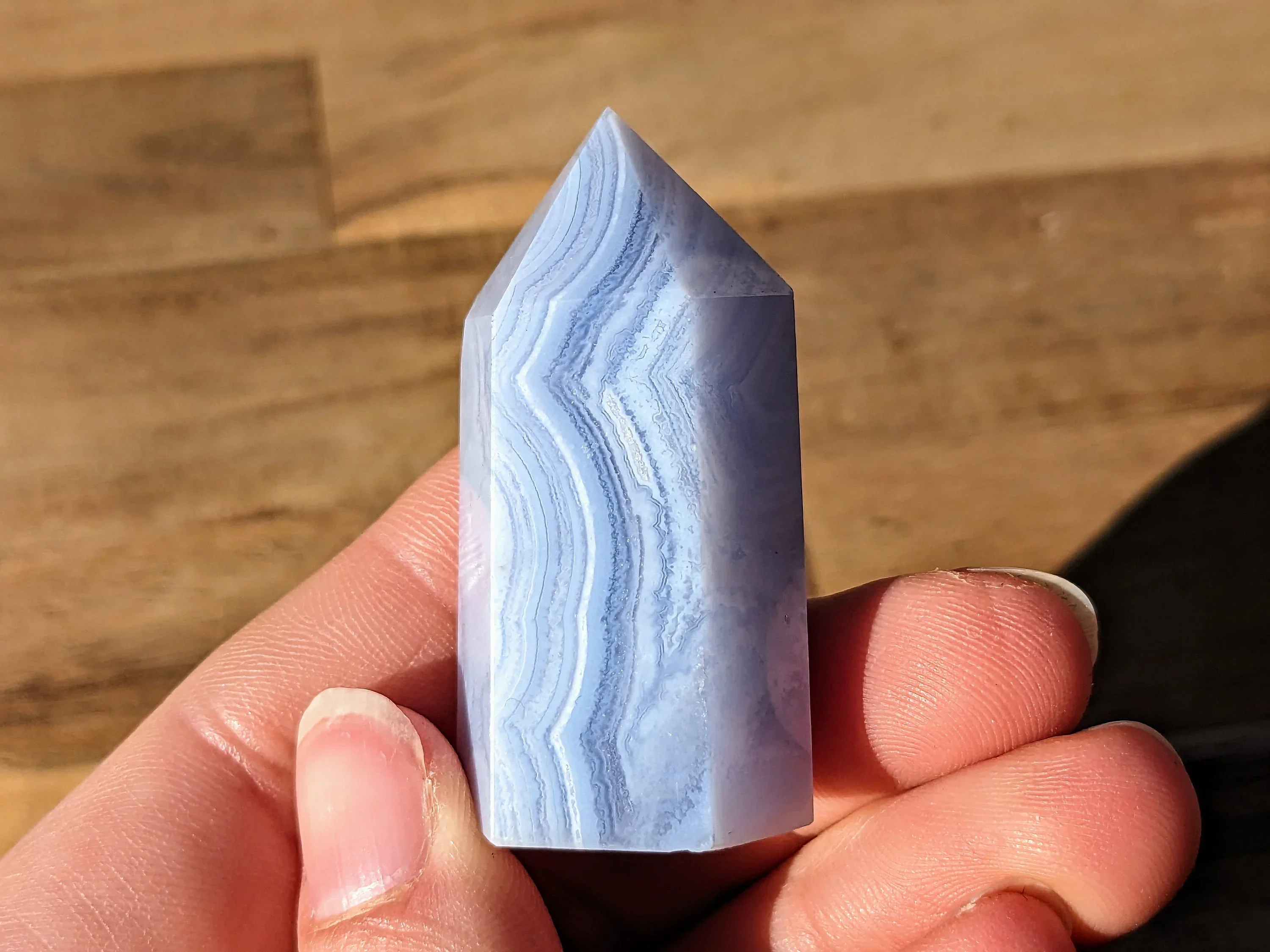 Blue Lace Agate Tower - OOAK - Image 3