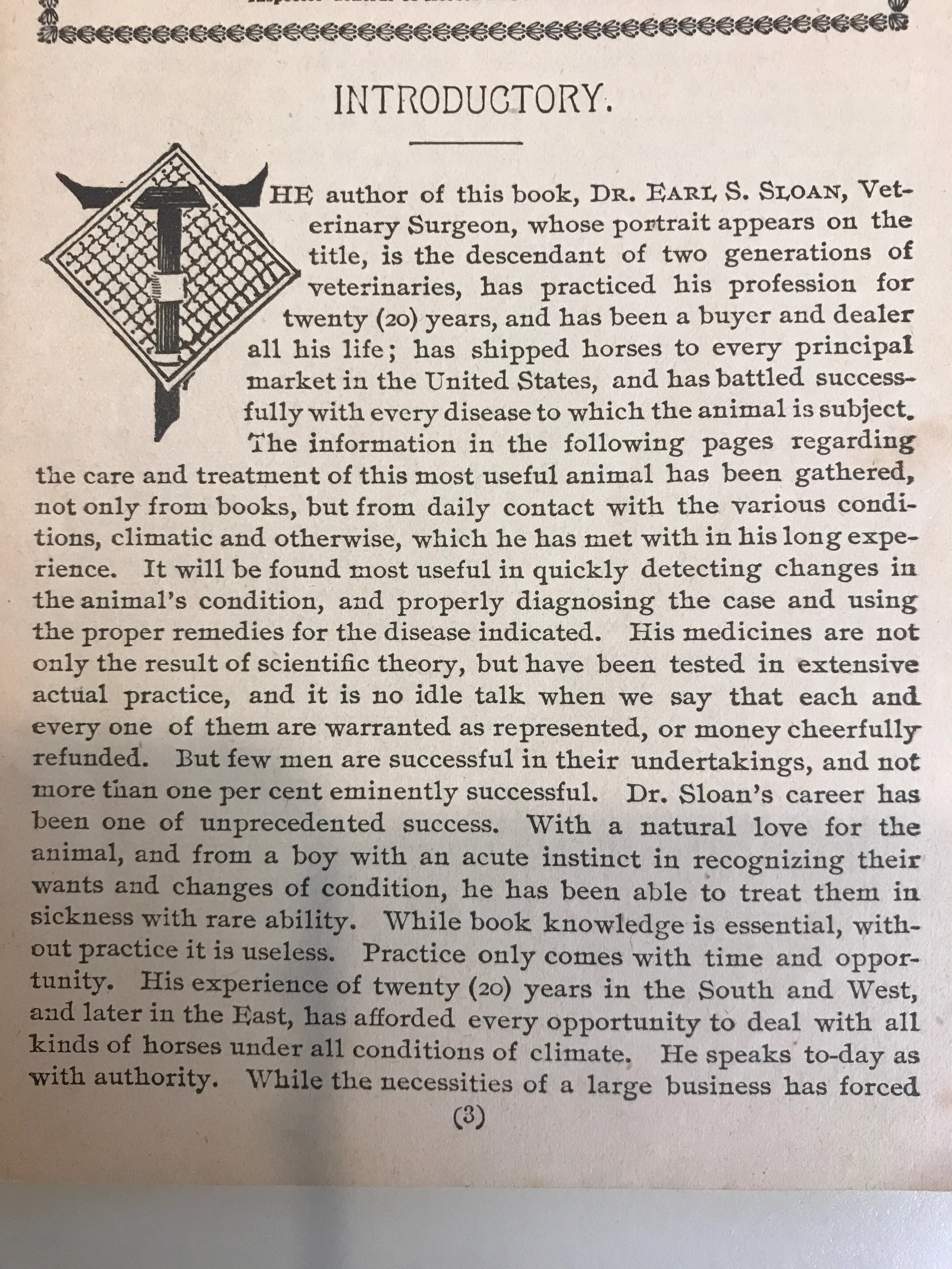Dr. Earl S. Sloan's Treatise on the Horse by Dr. Earl S. Sloan - pamphlet RARE - Image 4