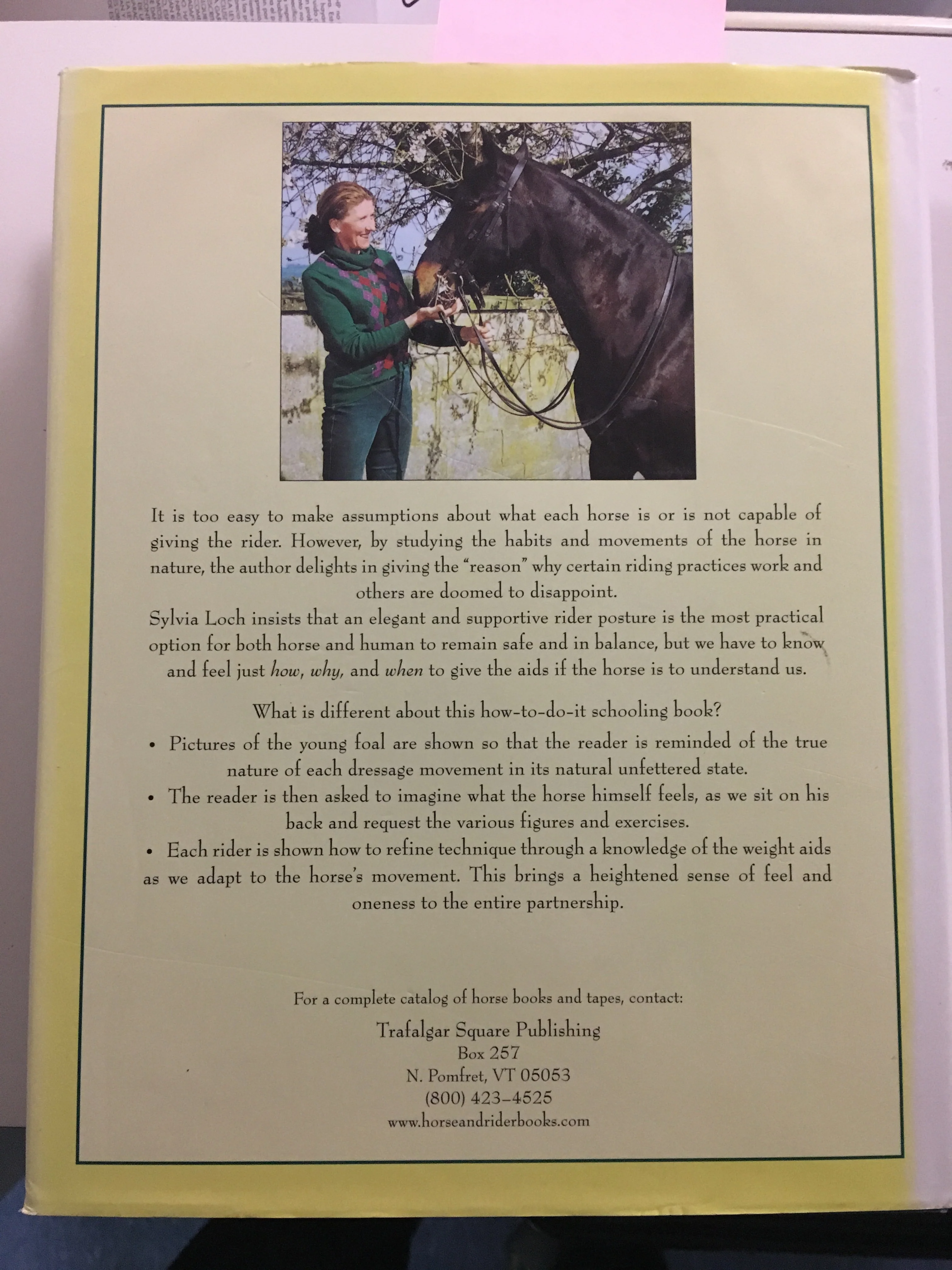 Dressage in lightness speaking the horses language by Sylvia Loch gently used copy - Image 2