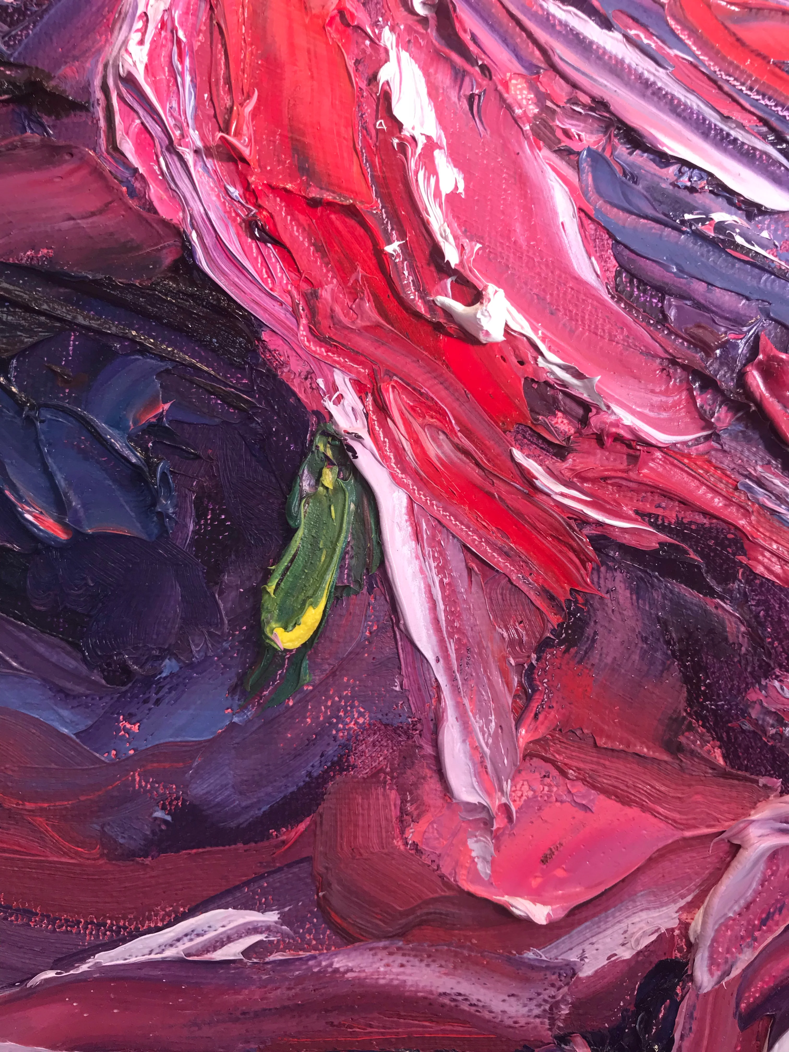Feeling Rosey - Original on canvas  by Richard F. Williams-14” x 11” - Image 2