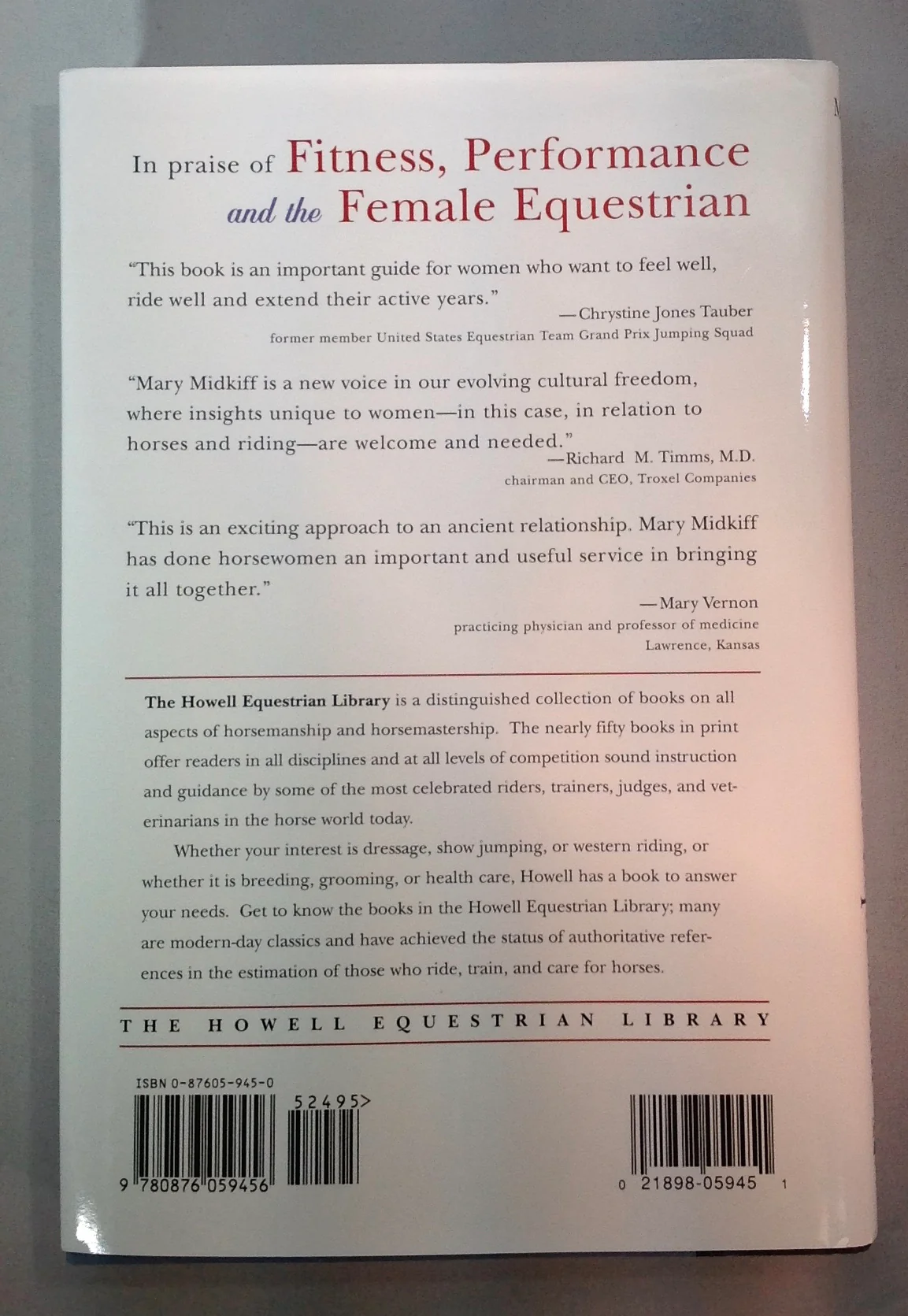 Fitness, Performance, and the Famale Equestrian by Mary D. Midkiff (used) - Image 2