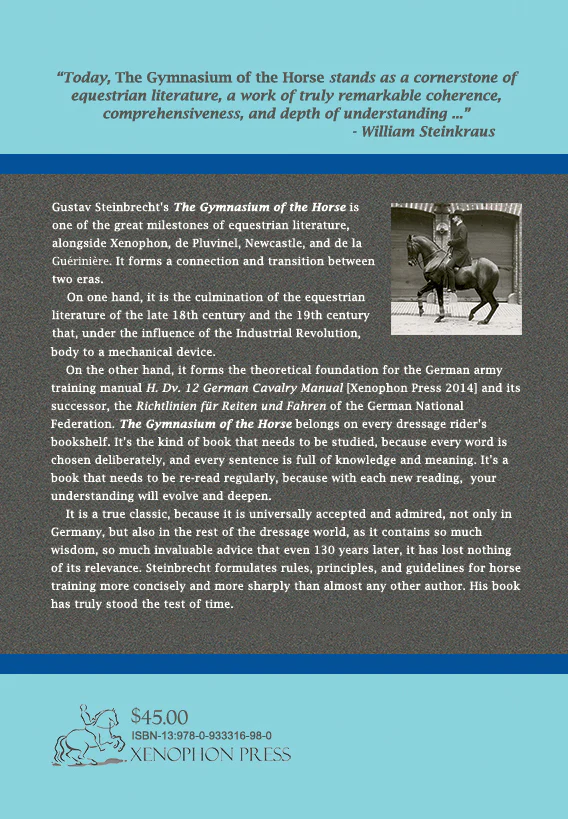 Gymnasium of the Horse by Gustav Steinbrecht HARDCOVER Collector's Edition Fully footnoted - Image 2