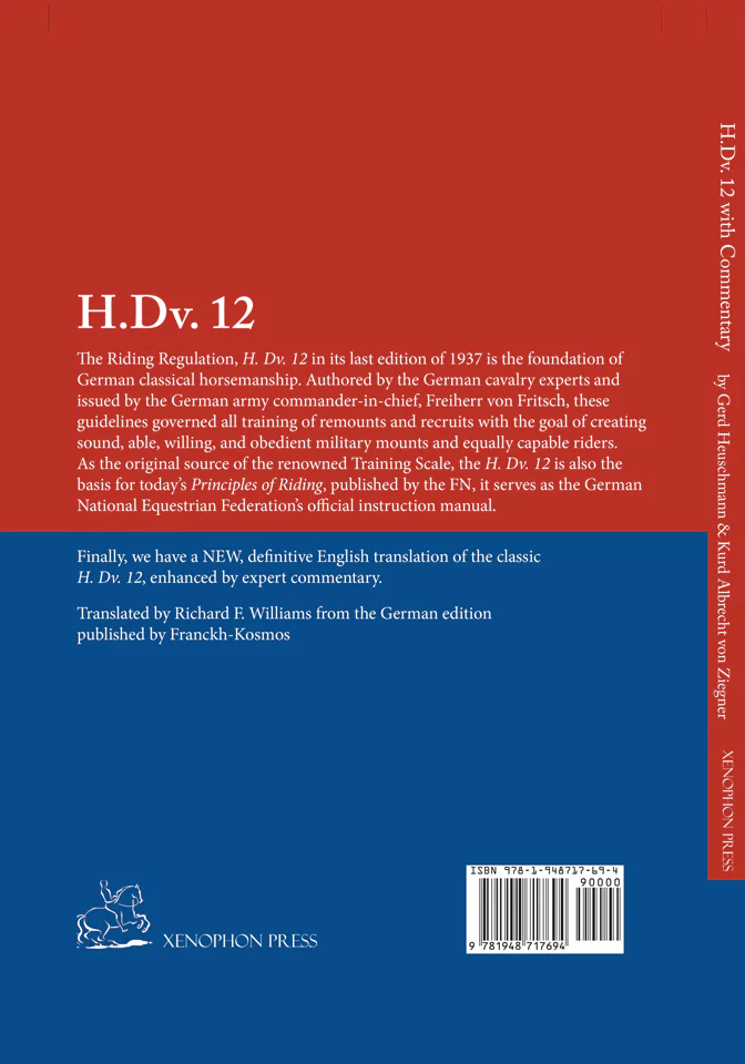 H. Dv. 12 with Commentary: The Rulebook of Riding Culture by Gerd Heuschmann and Kurd Albrecht von Ziegner - Image 2