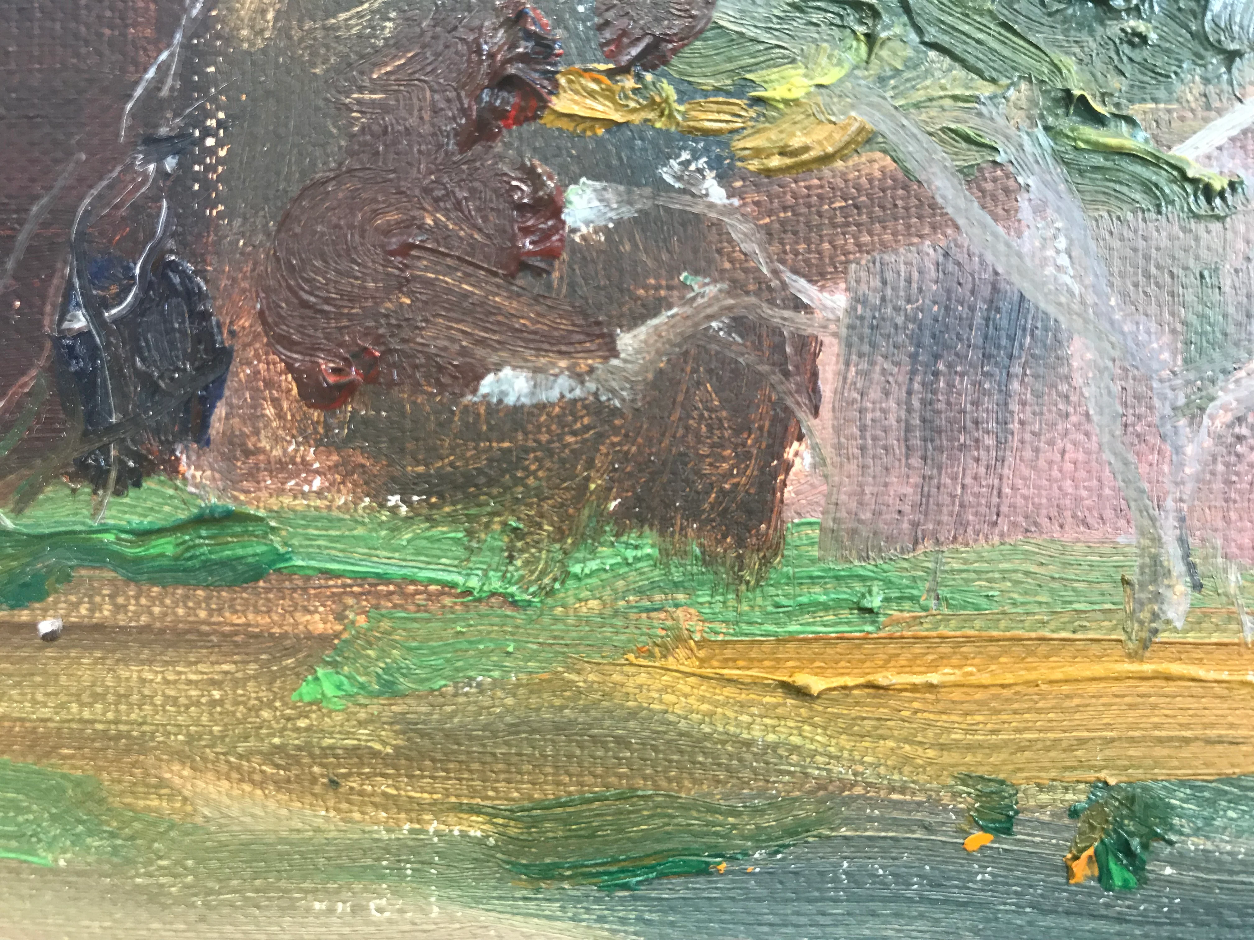 Harborton Farm Study - Original on canvas  by Richard F. Williams-11” x 14” - Image 3