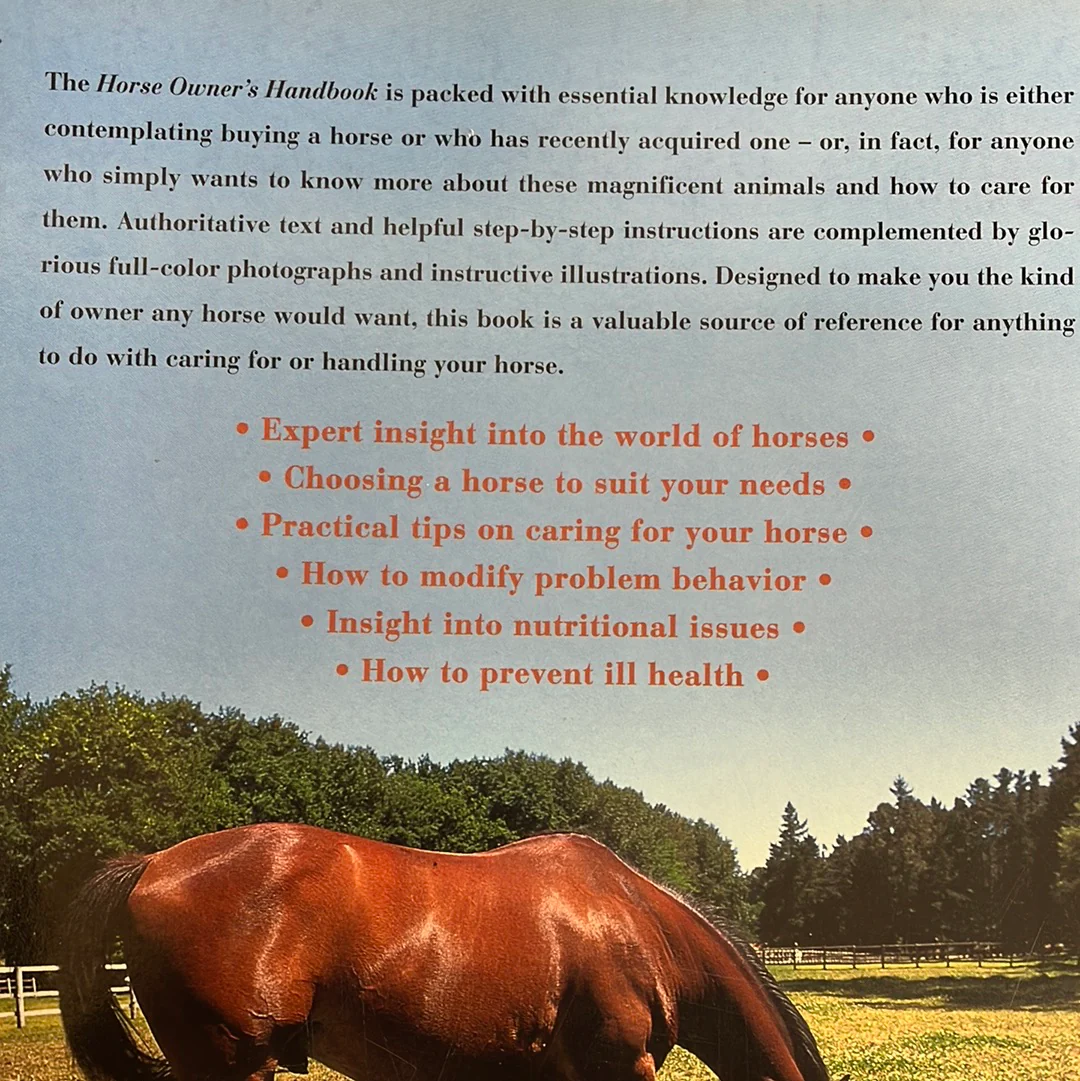 Horse Owners Handbook - gently used softcover – 2005 by Penny Swift - Image 2