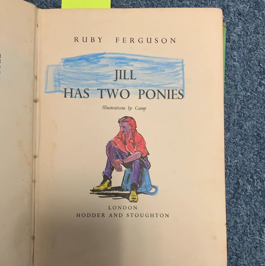 Jill Has Two Ponies by Ruby Ferguson - gently used - Image 2