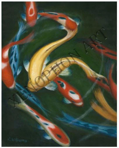 "Koi" by Richard F. Williams Fine Art Giclée on Canvas