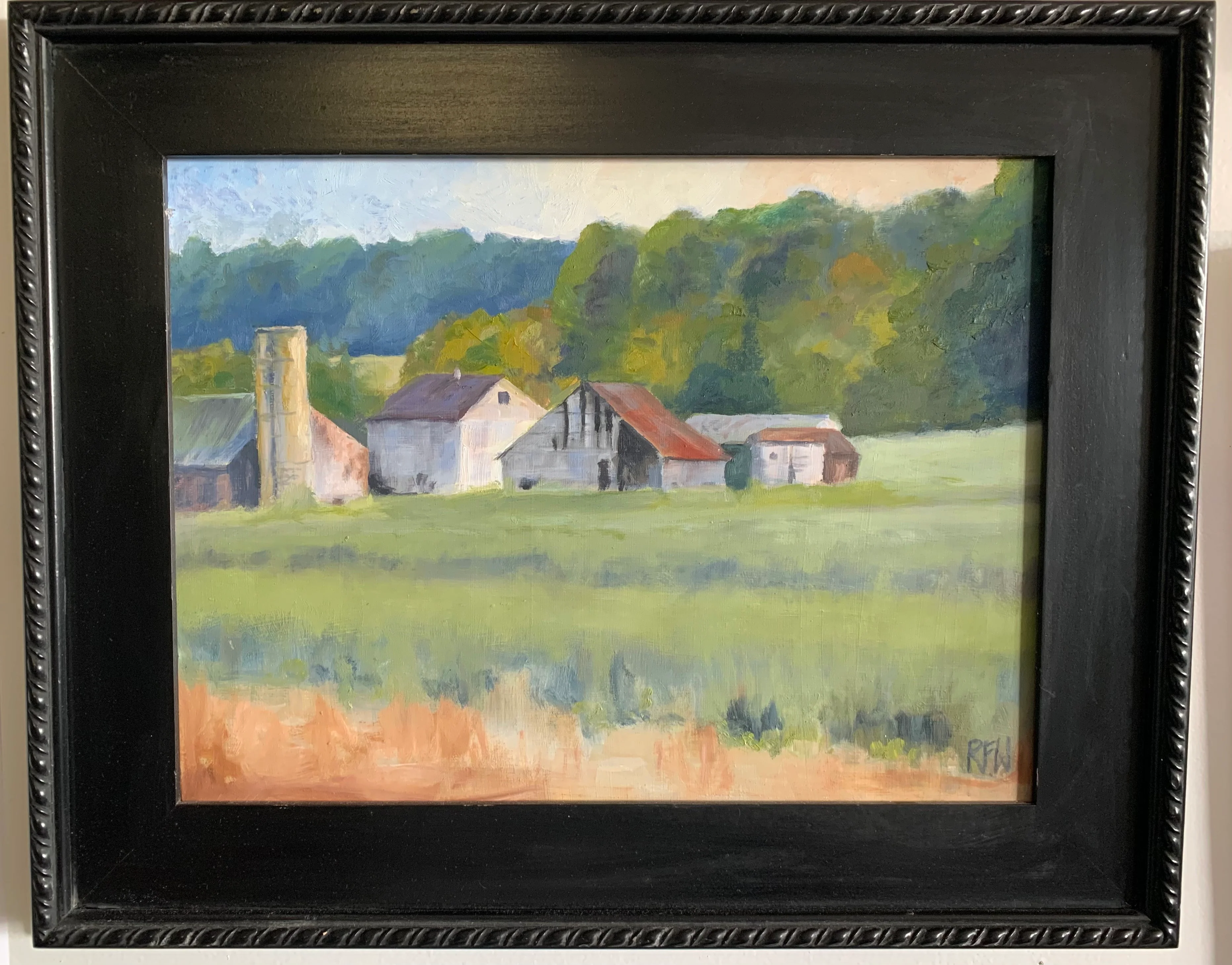 Lancaster Farm (ode to Doug Small) original oil by Richard F. Williams - Image 4