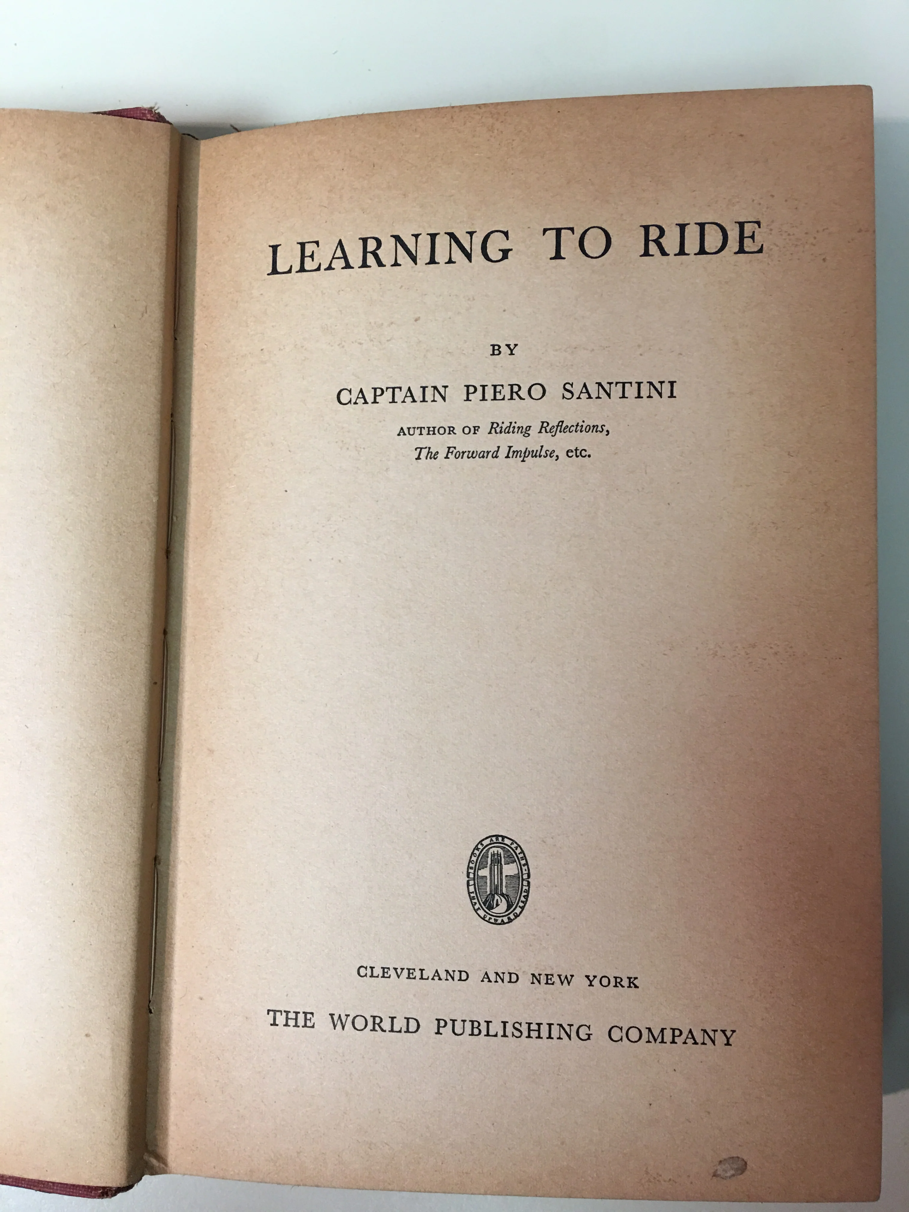 Learning to Ride gently used copy 1941 edition by Piero Santini - Image 3