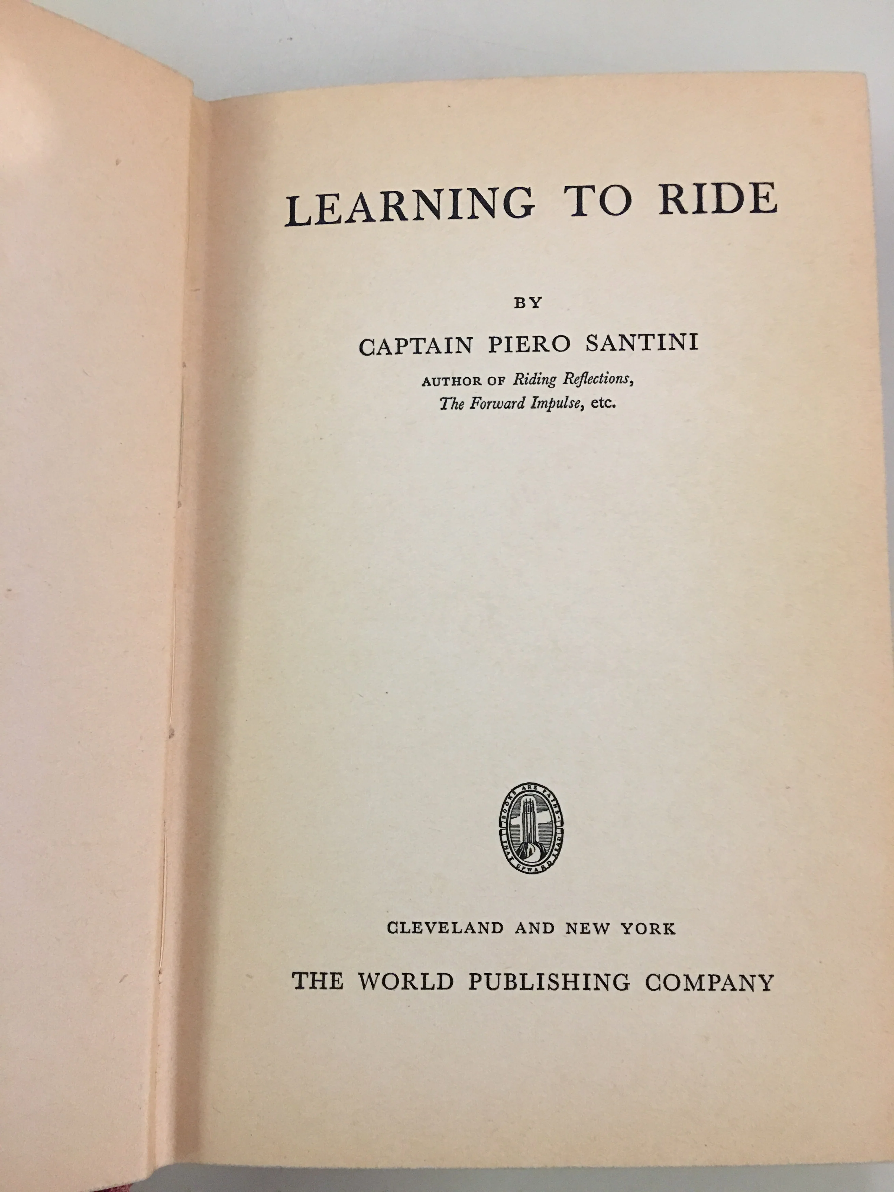 Learning to Ride gently used copy 1941 edition by Piero Santini - Image 4