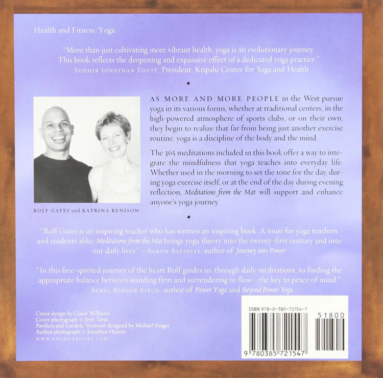 Meditations from the Mat: Daily Reflections on the path of Yoga by Rolf Gates - gently used - Image 2