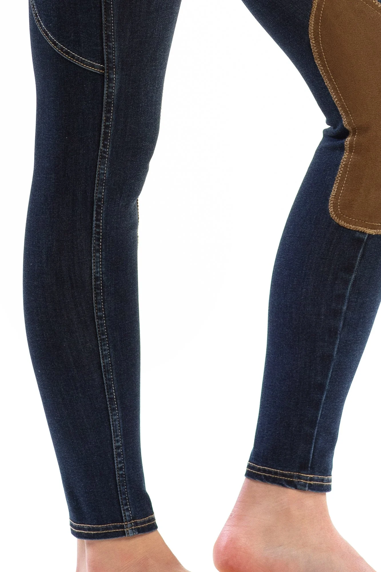 NEW Equestrian Jean - Knee Patch with Cell Phone Pocket - Vintage Wash - Image 3