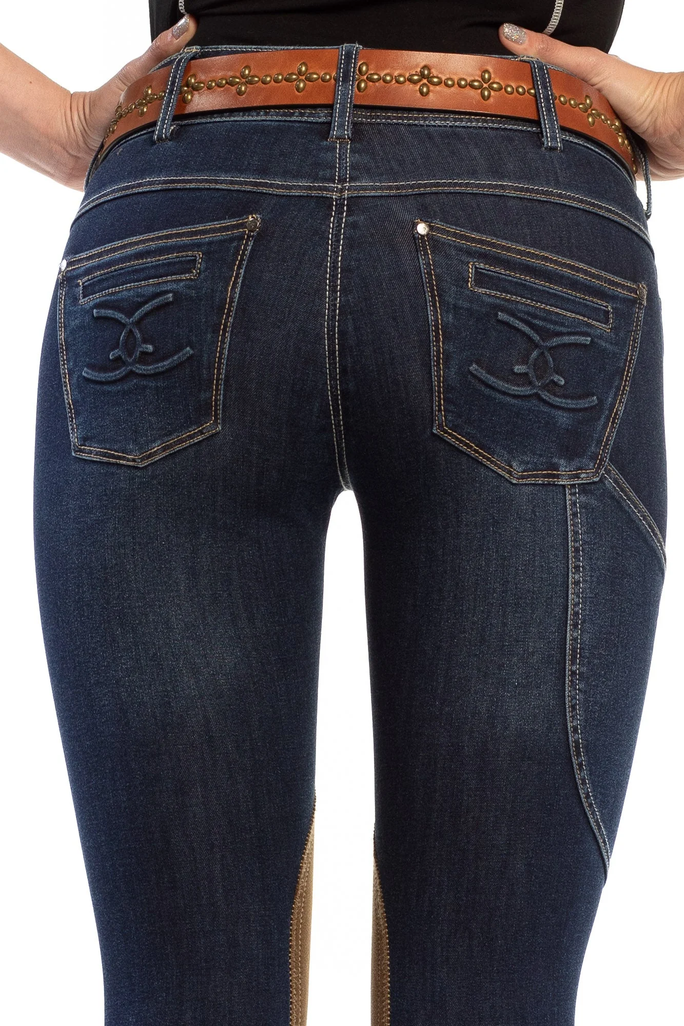 NEW Equestrian Jean - Knee Patch with Cell Phone Pocket - Vintage Wash - Image 5