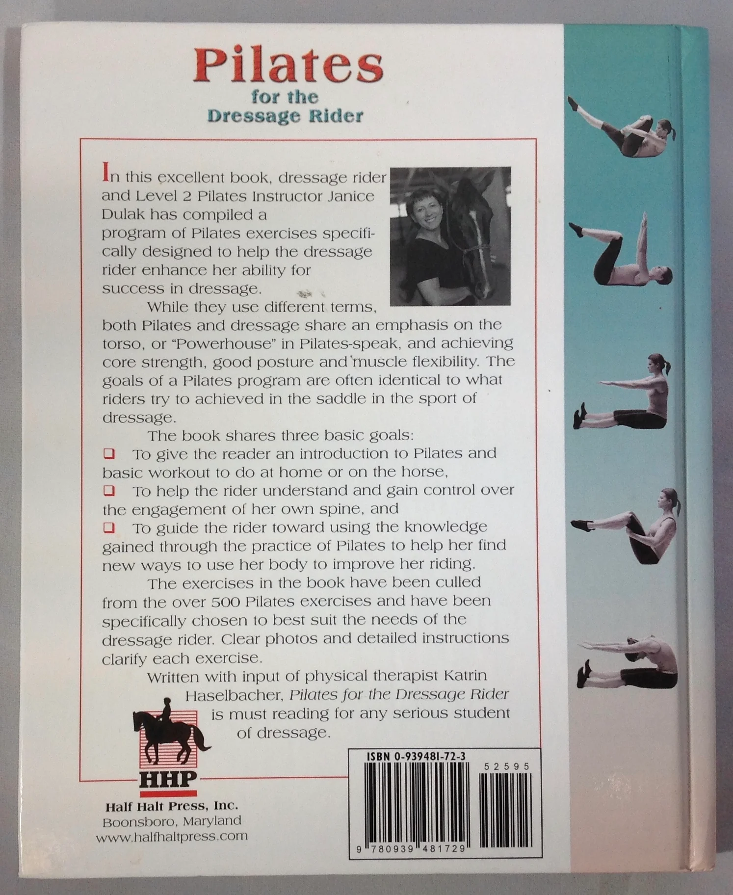 Pilates for the Dressage Rider by Janice Dulak (Gently Used) - Image 2
