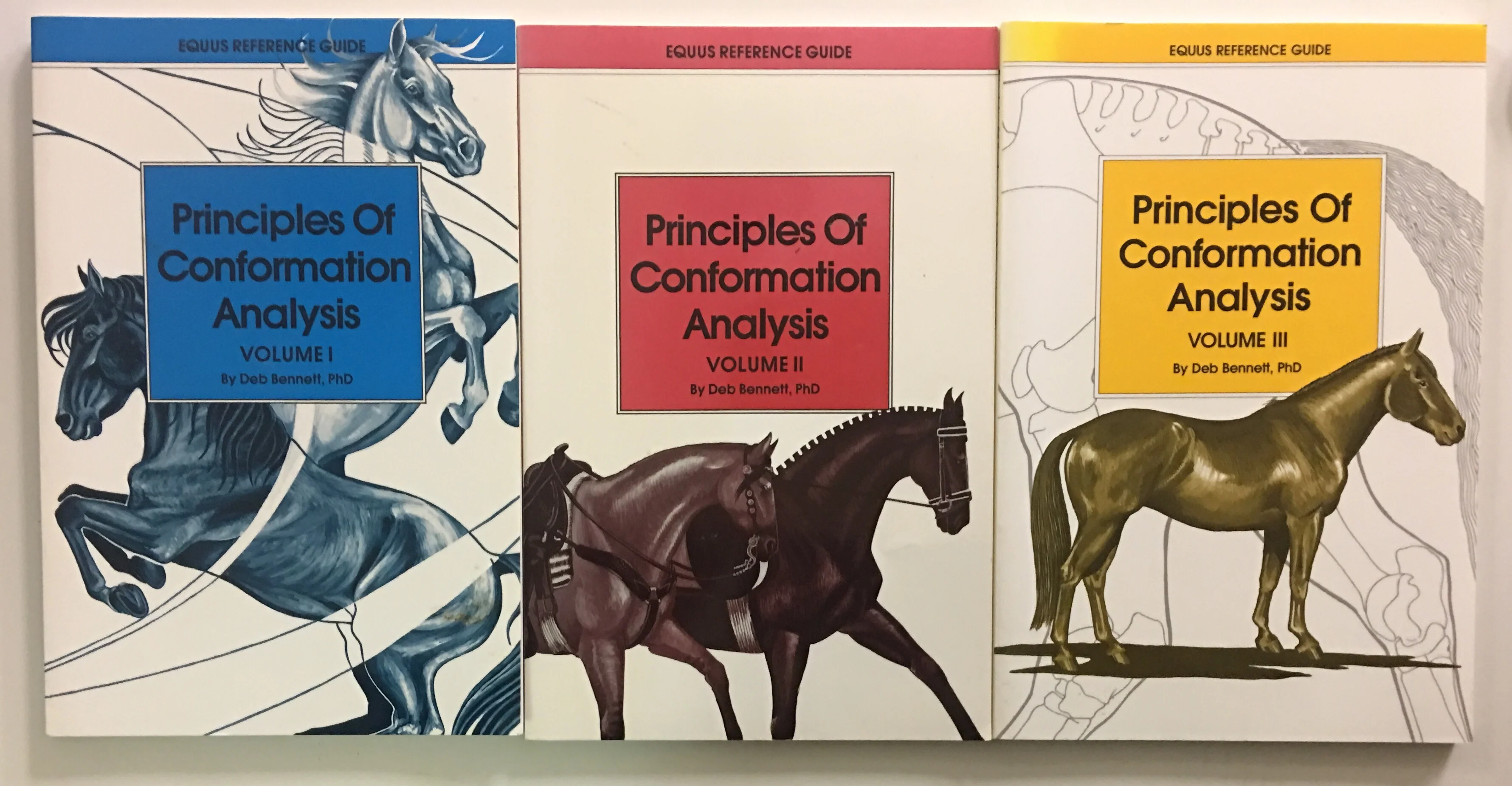 Principles of Conformation Analysis Volumes 1, 2 & 3 by Deb Bennett PhD - gently used copy