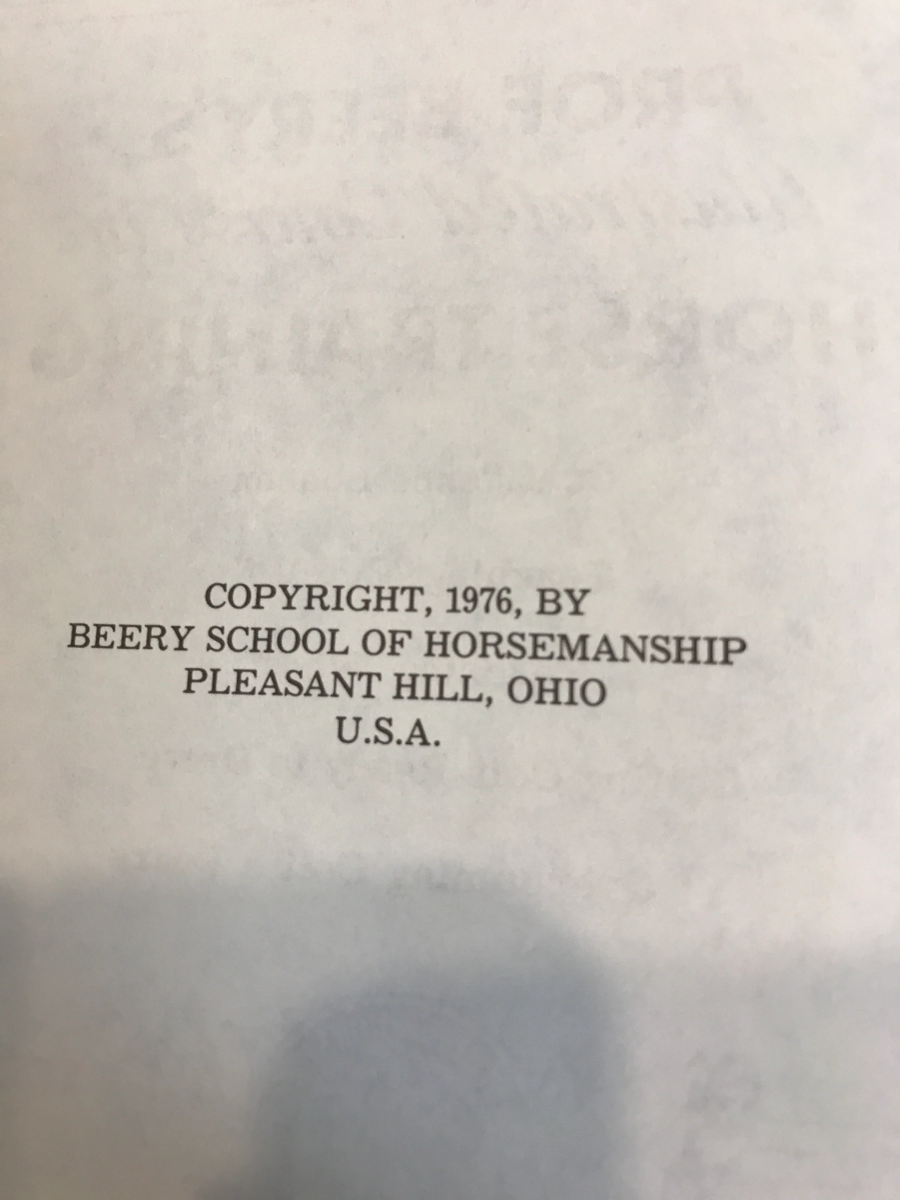 Prof. Beery's Illustrated Course in Horse Training, Book No. 1, Colt Training - Image 3