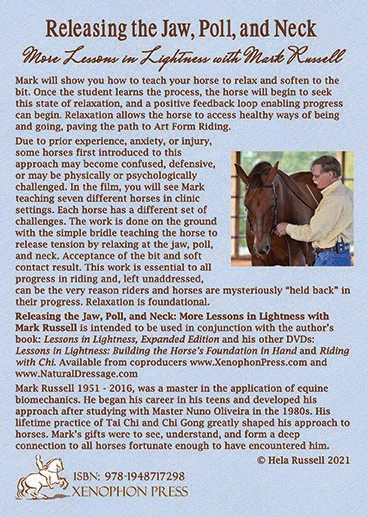 Releasing the Jaw, Poll, and Neck: More Lessons in Lightness with Mark Russell - DVD - - Image 2