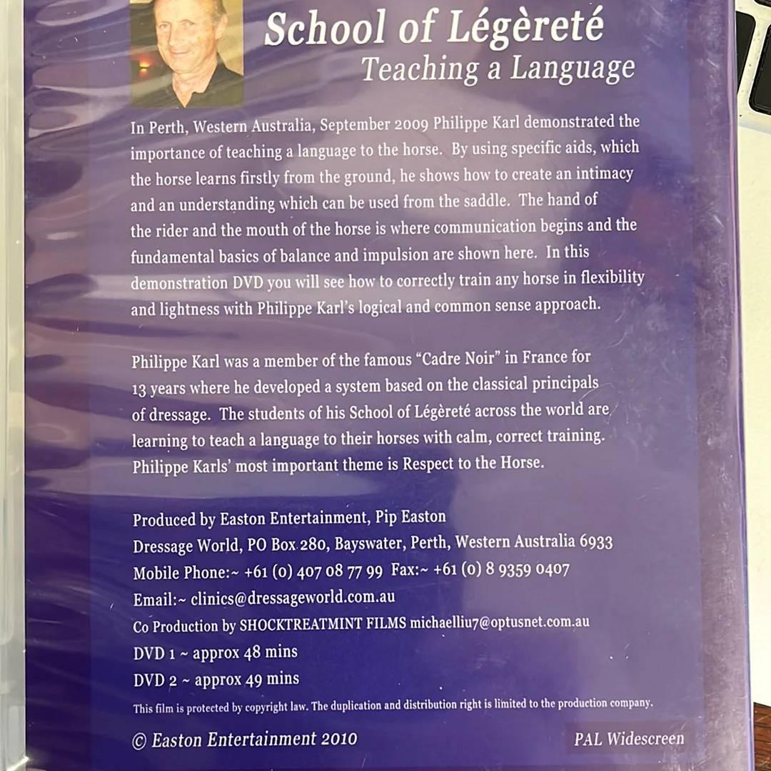School of Legerite 'Teaching a Language' demonstration in Perth 2 dvds - Image 2
