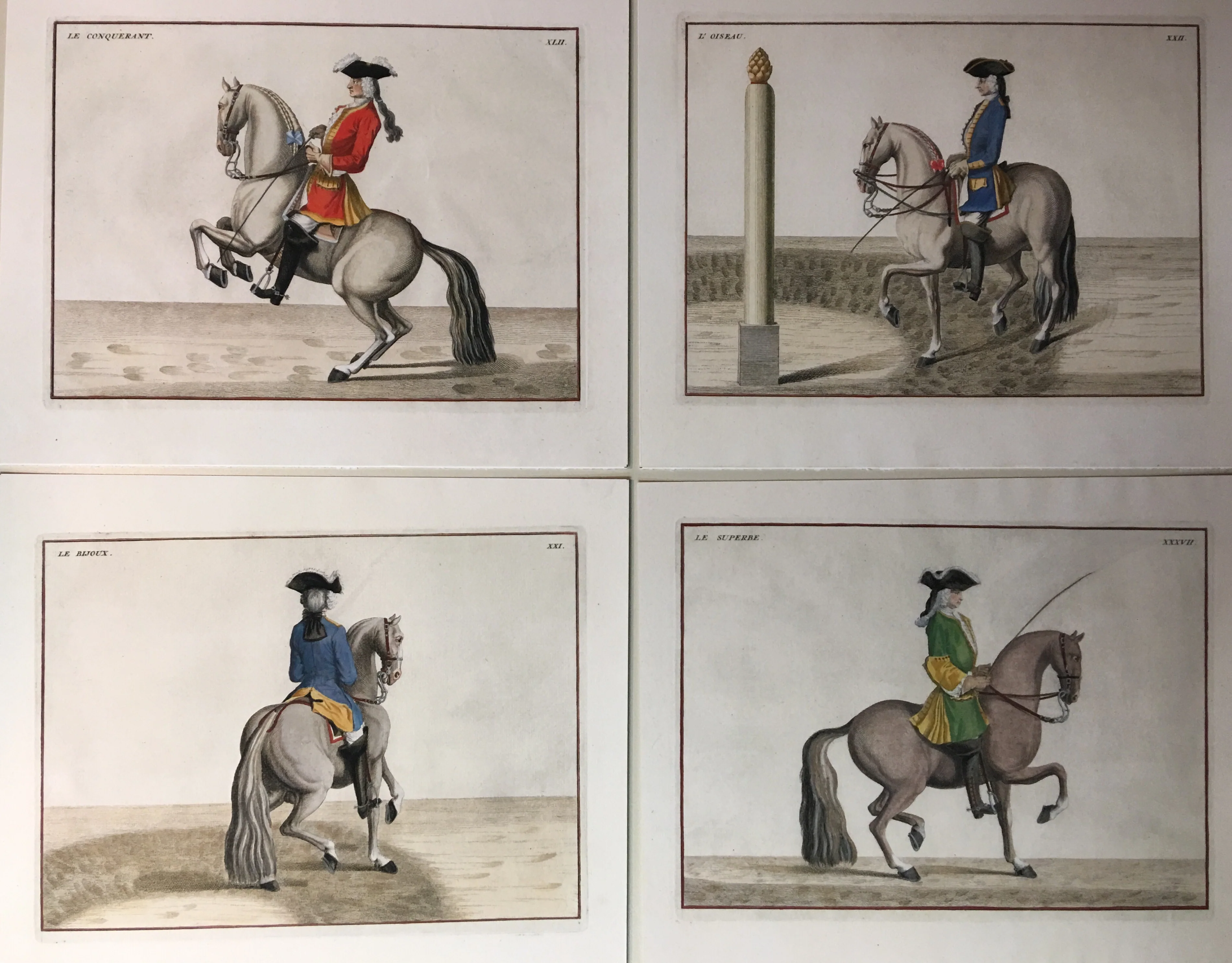 Set of Four “Modern Manege” Giclee prints on acid-free archival Strathmore paper