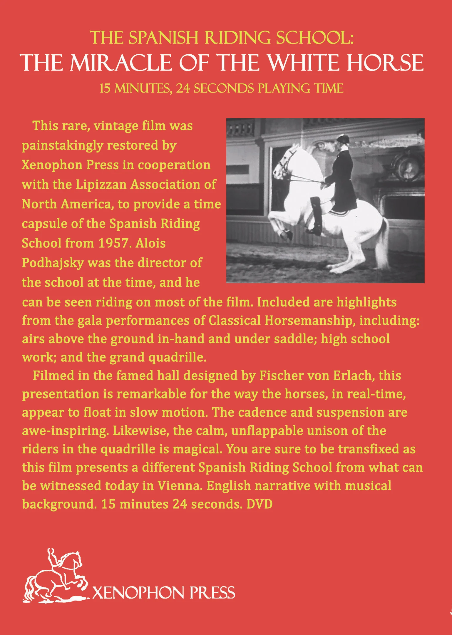 Spanish Riding School: The Miracle of the White Horse - vintage 1957, 16 minute film remastered - Image 3