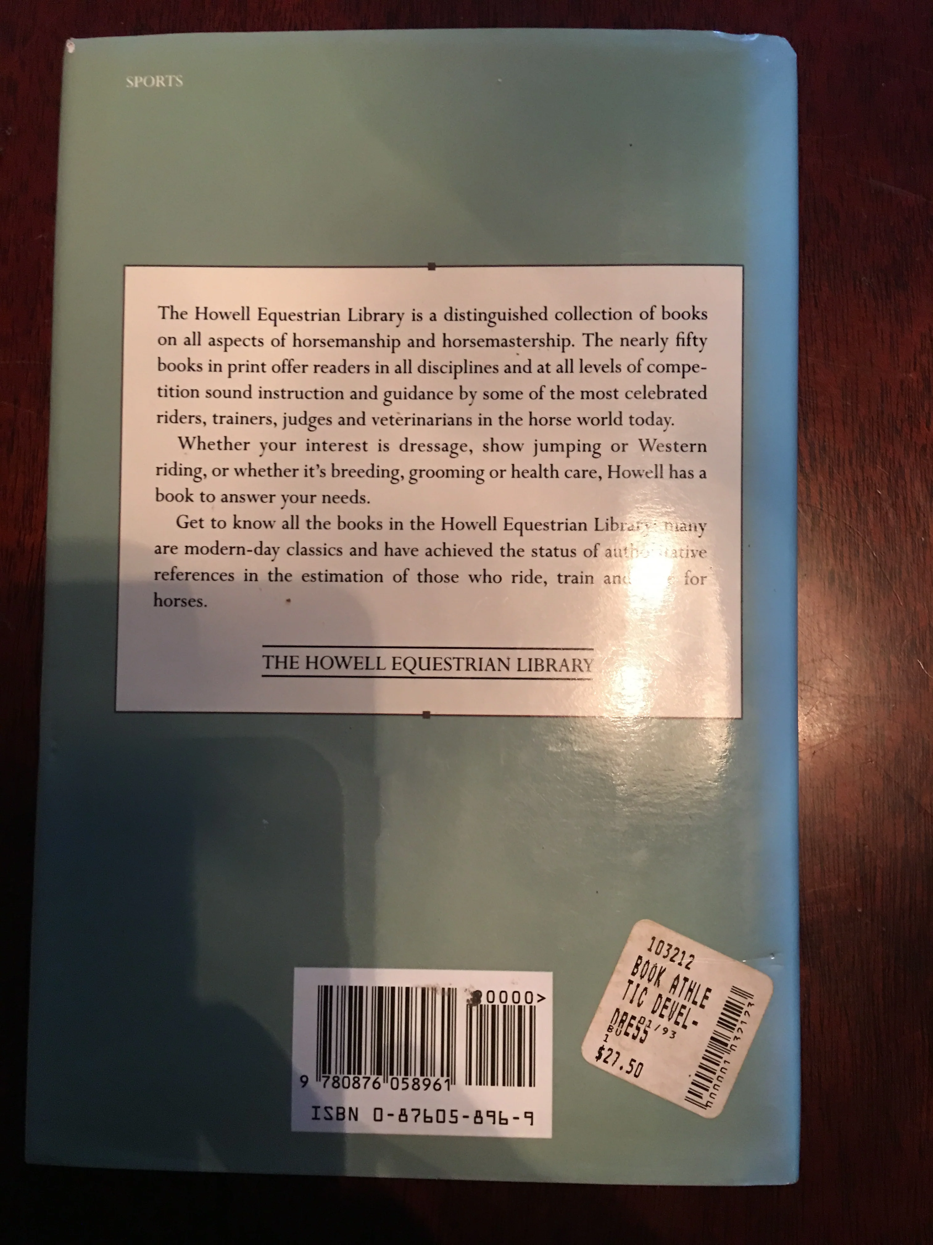 The Athletic Development of the Dressage Horse by Charles de Kunffy - gently used copy - Image 2