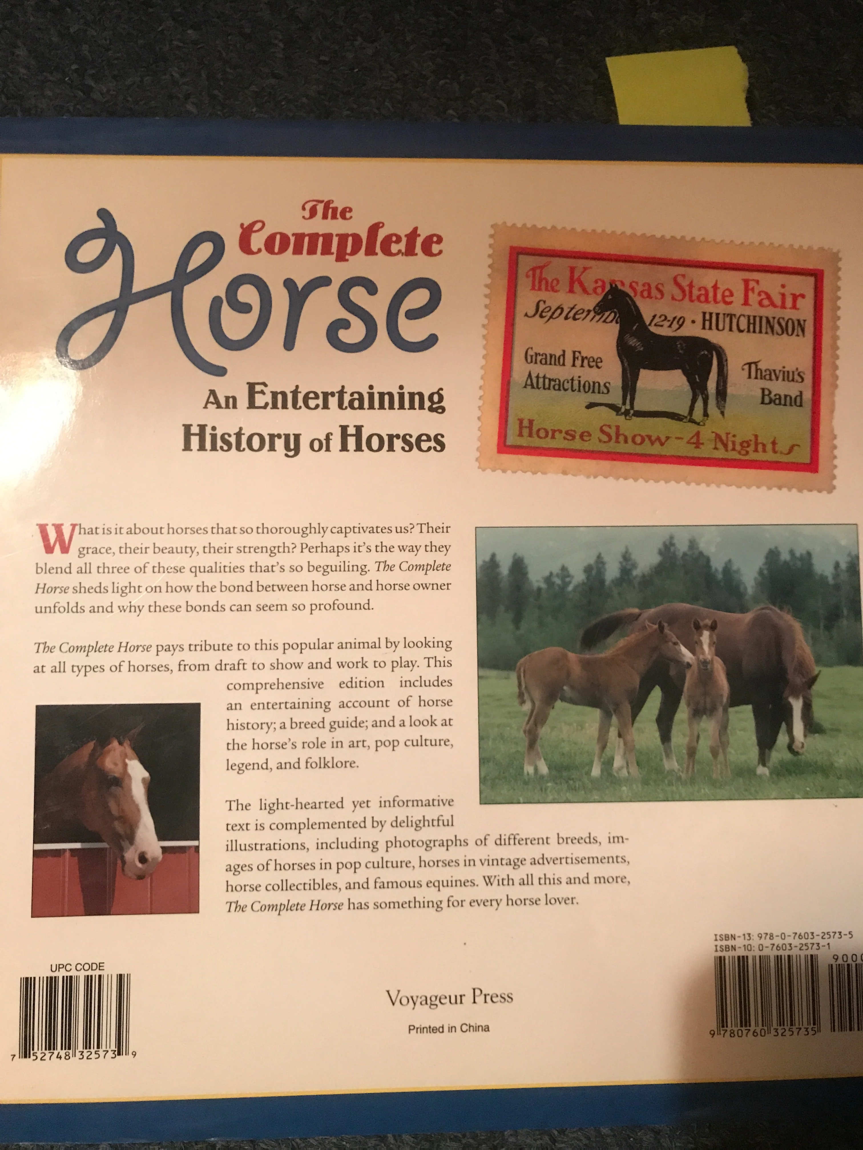 The Complete Horse: An Entertaining History of Horses - gently used Hardcover - Image 2