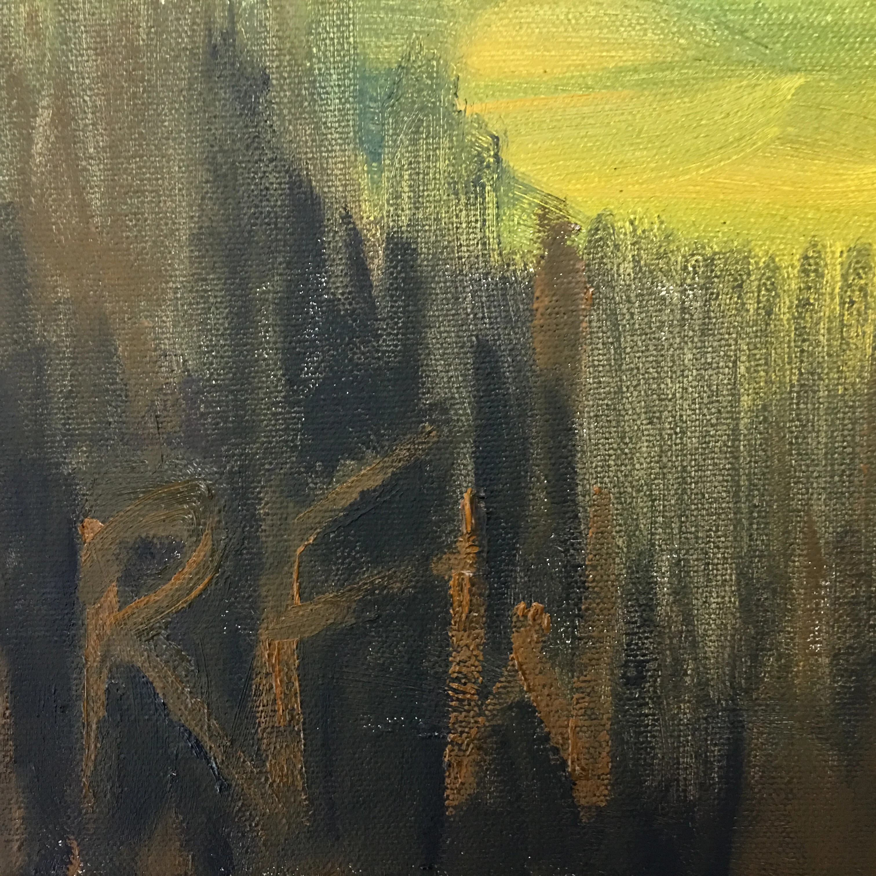 "Guardian Geese" original oil on gallery wrapped canvas 24” x  24” x 1.5” - Image 3