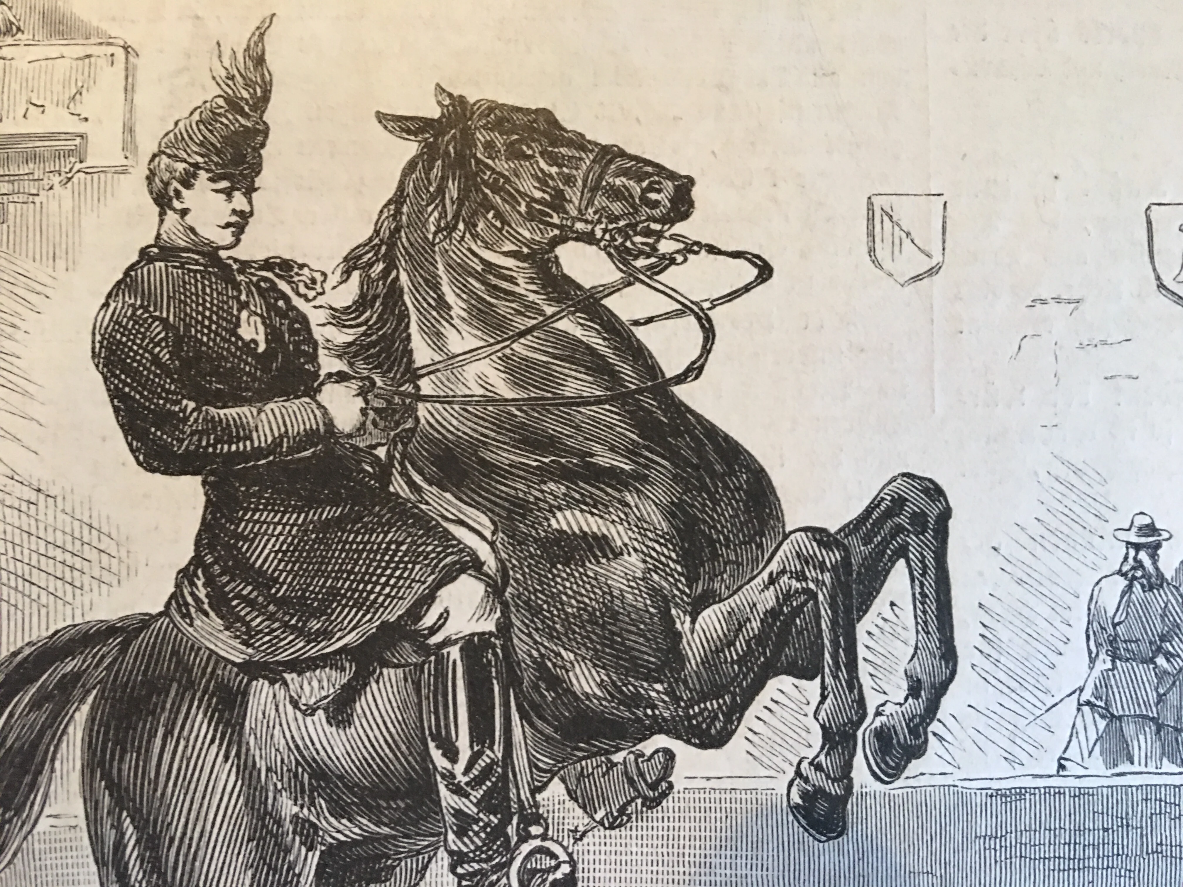 Vintage print of Circus “Ballotade” in Lausanne from periodical - Image 2